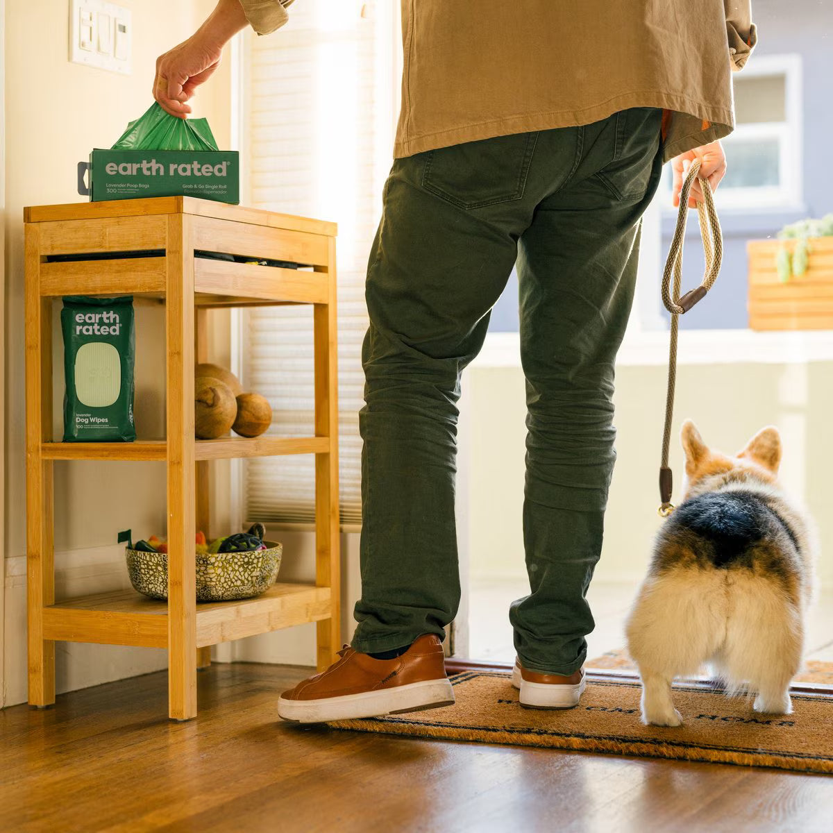 Earth Rated Dog Poop Bags, Thick Grab & Go Single Roll, Unscented, 300 Bags