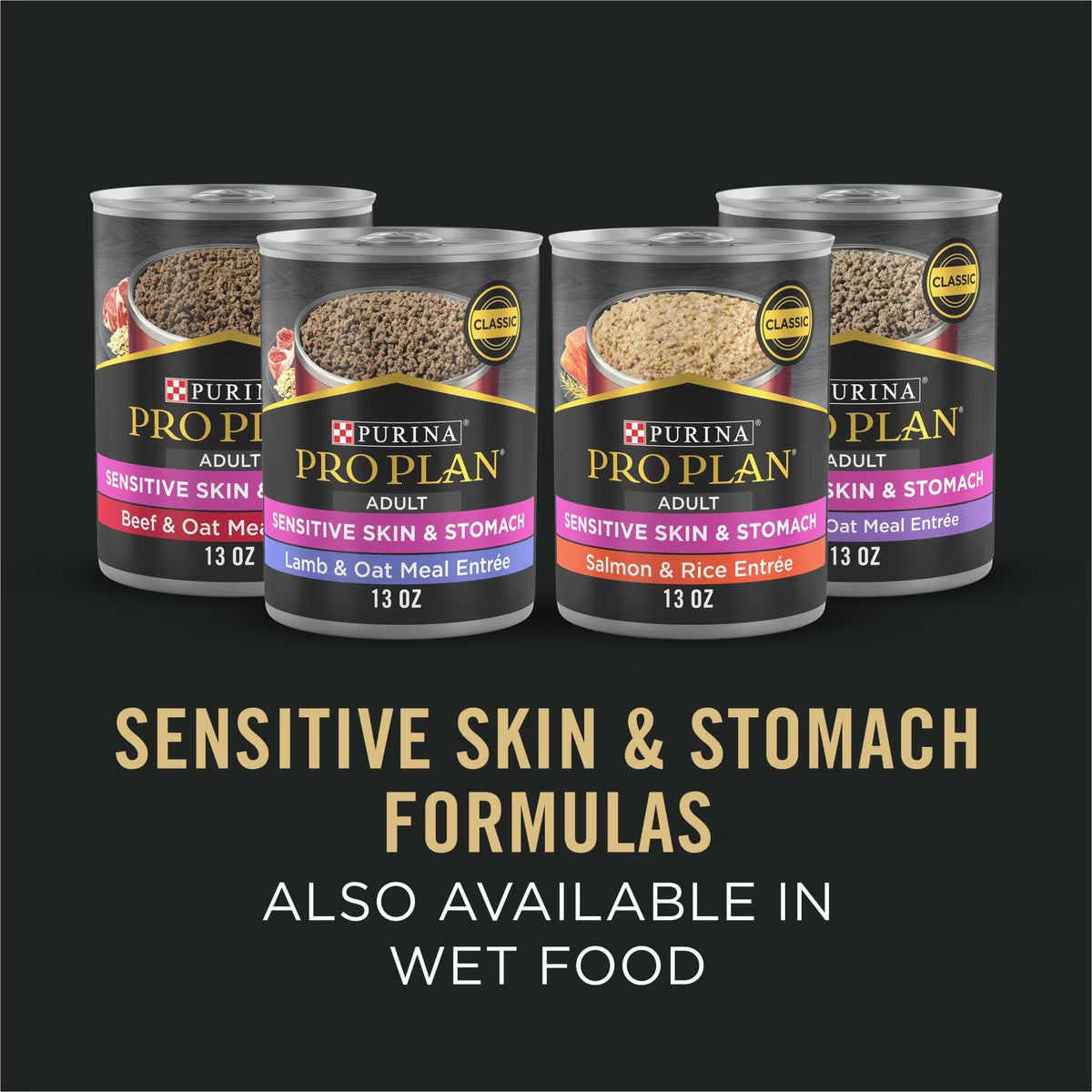 Purina Pro Plan Adult Sensitive Skin & Stomach Salmon & Rice Formula Dry Dog Food, 4-lb bag