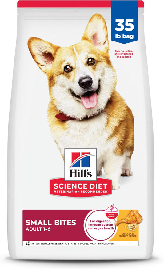 Hill's Science Diet Adult Small Bites Chicken & Barley Recipe Dry Dog Food, 35-lb bag