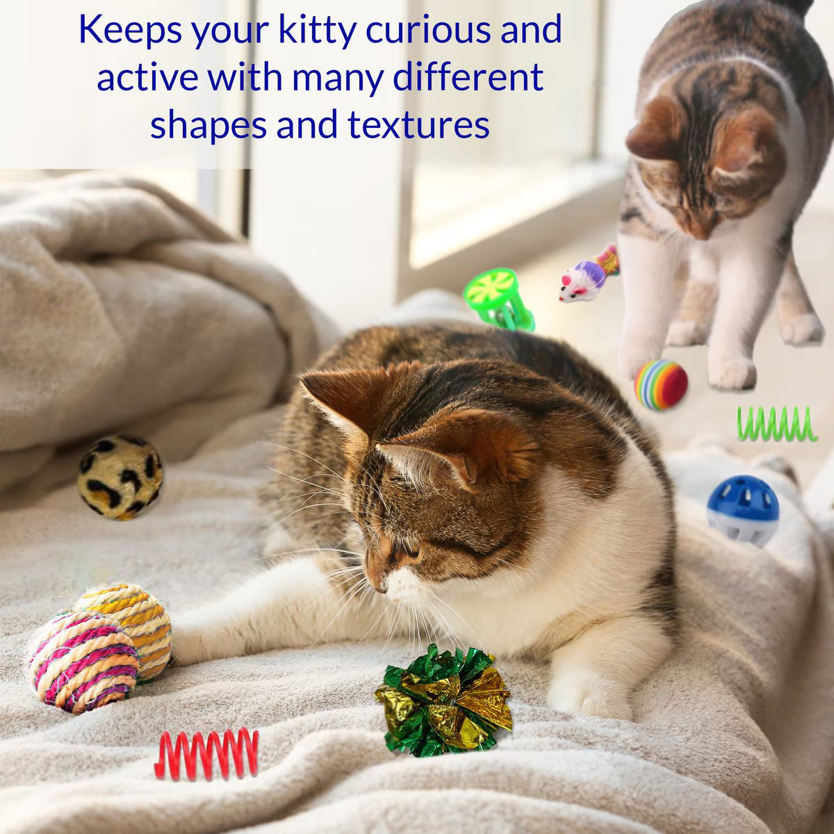 Pet Fit For Life Multi Pack Cat Toy, 20 count