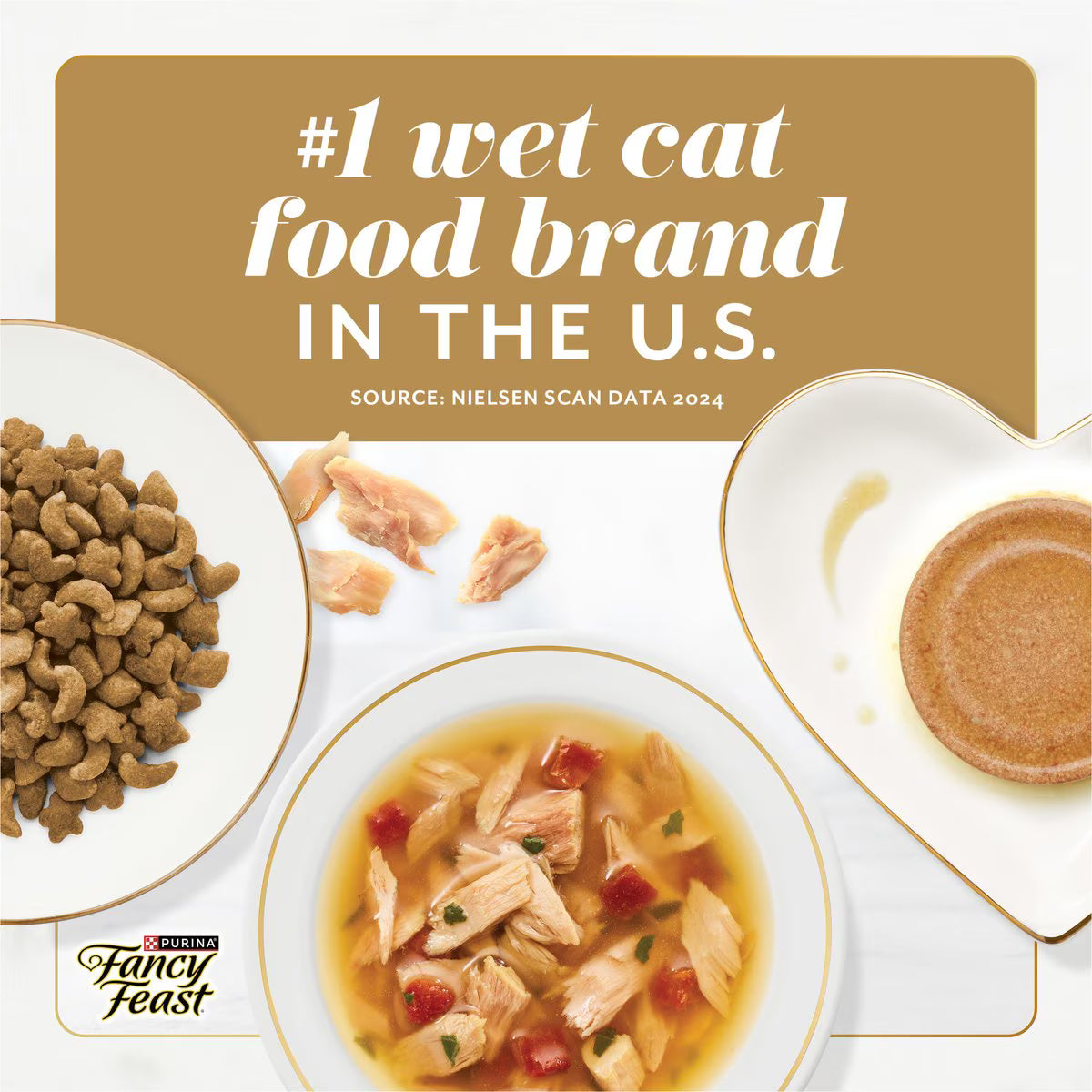 Fancy Feast Gems Mousse Beef & a Halo of Savory Gravy Pate Wet Cat Food, 2-oz tray, 16 count