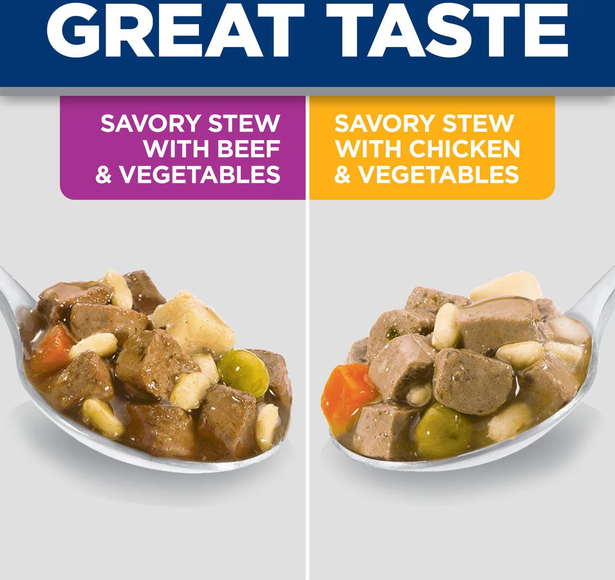 Hill's Science Diet Adult Small Paws Chicken & Vegetables & Beef & Vegetables Variety Pack Wet Dog Food Trays, 3.5-oz, case of 12