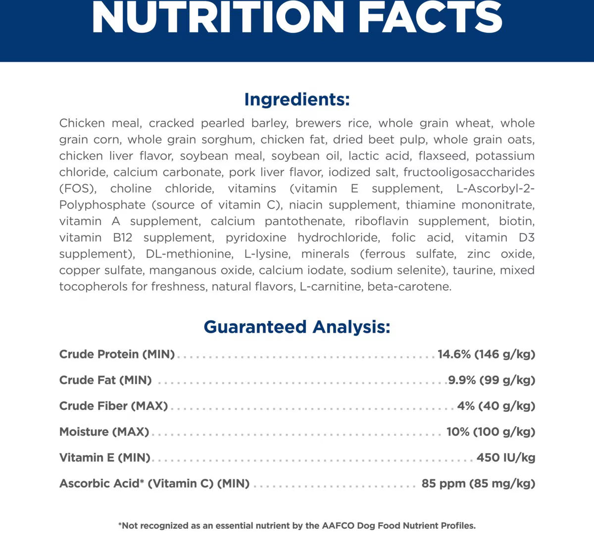 Hill's Science Diet Senior Adult 7+ Small Bites Chicken Meal, Barley & Rice Recipe Dry Dog Food, 15-lb bag