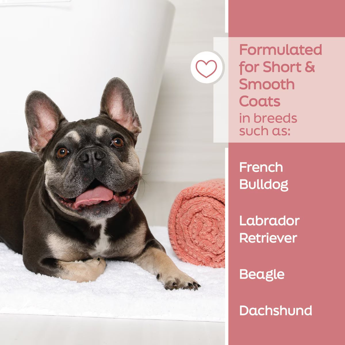 Hartz True Coat Short & Smooth Soothes & Shines with Oat Milk, Coconut Oil & Vitamin E Dog Shampoo, 16-fl oz bottle