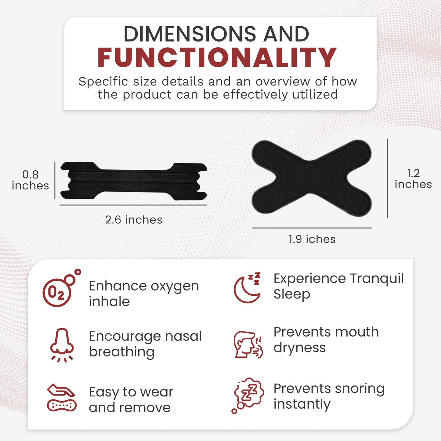 IMATESHUB ORIGINAL 2 in 1 ANTI SNORING | LARGE NASAL STRIPS & X MOUTH TAPE | NASAL CONGESTION |HELP REDUCE SNORING | DRUG FREE