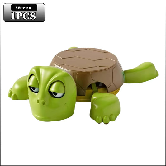 1-5PCS Funny Turtle Coaster with Pressing Eyes Plastic Desk Decor Perfect Gift for Teens & Adults Mixed Colors Turtle Decor