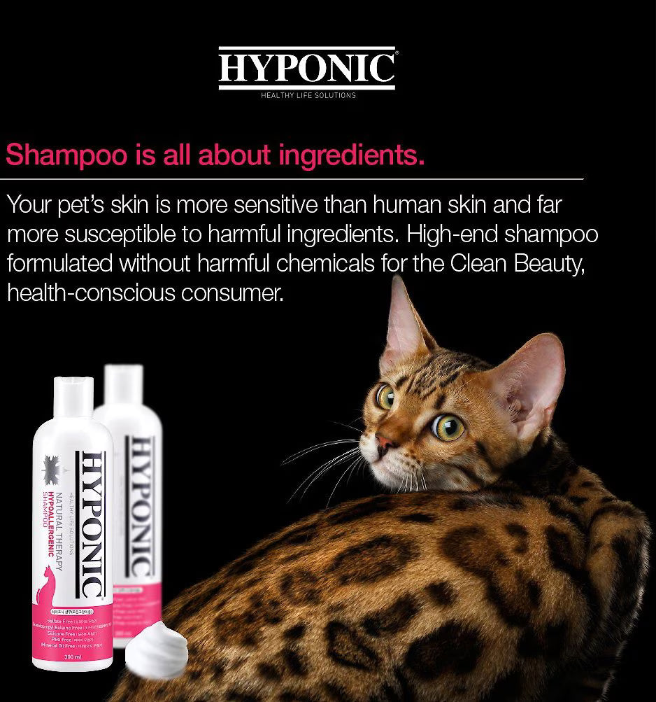 Hyponic Hypoallergenic Cat Shampoo, 10.1-fl oz bottle