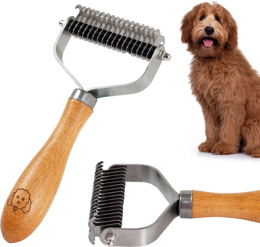 We Love Doodles Pet Dematting Comb, Brown