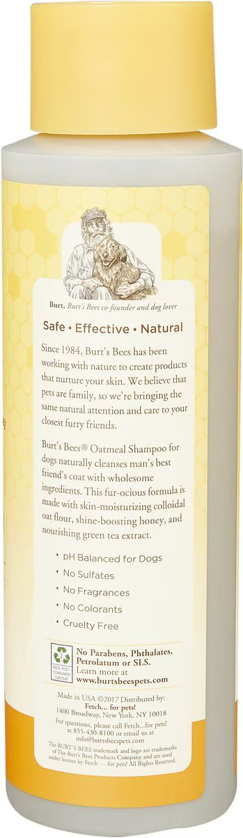 Burt's Bees Oatmeal with Colloidal Oat Flour & Honey Dog Shampoo, 16-fl oz bottle