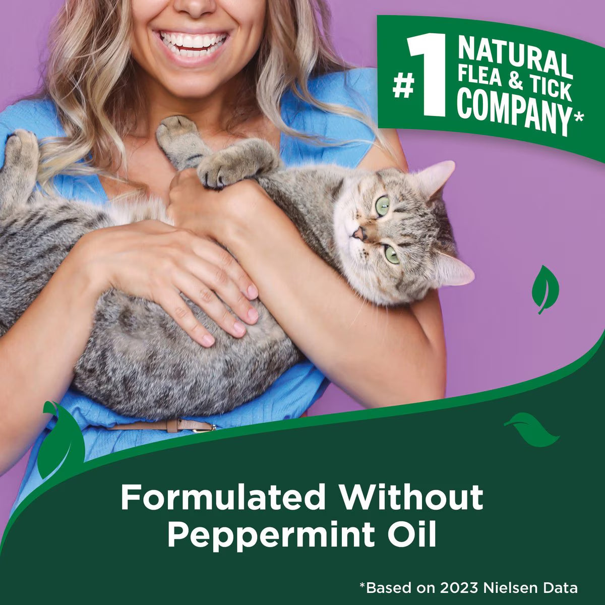 Vet's Best Plant Based Formula Flea & Tick Natural Cat Shampoo, 12-fl oz bottle