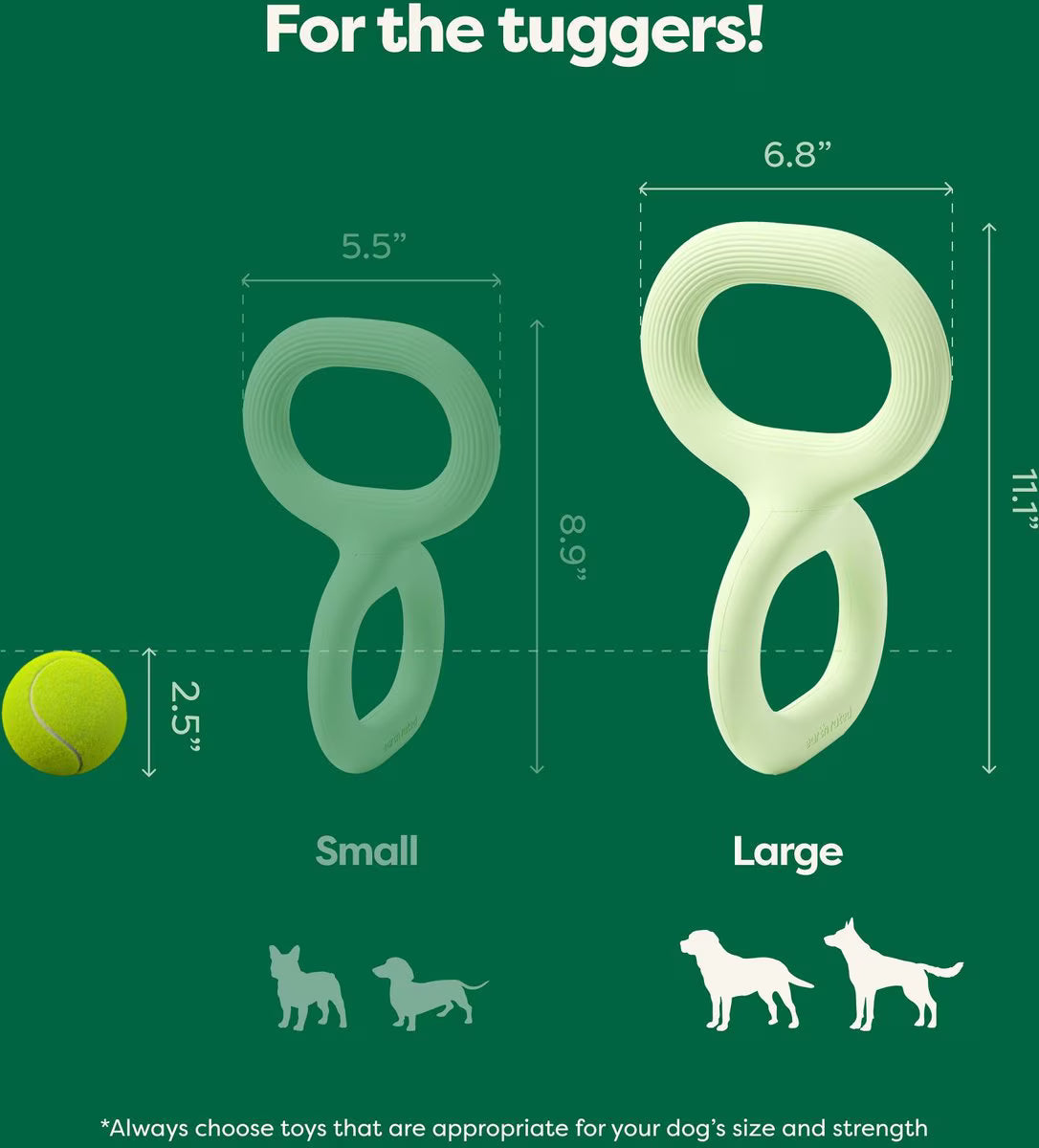 Earth Rated Tug Dog Toy, Large