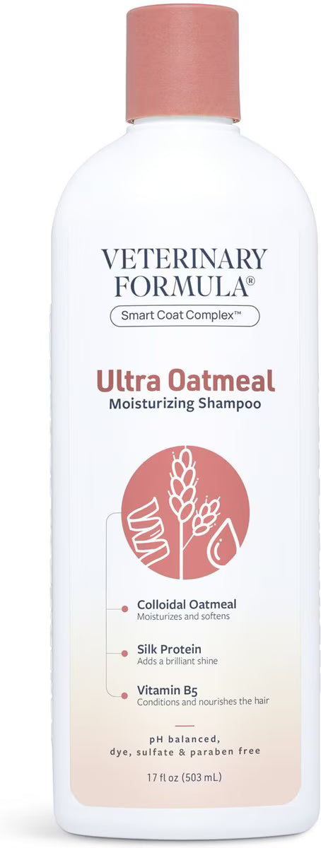 Veterinary Formula Smart Coat Complex Ultra Oatmeal Moisturizing Shampoo for Dogs, 17-fl oz bottle