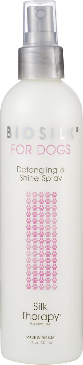 BioSilk Therapy Detangling & Shine Dog Spray, 8-fl oz bottle