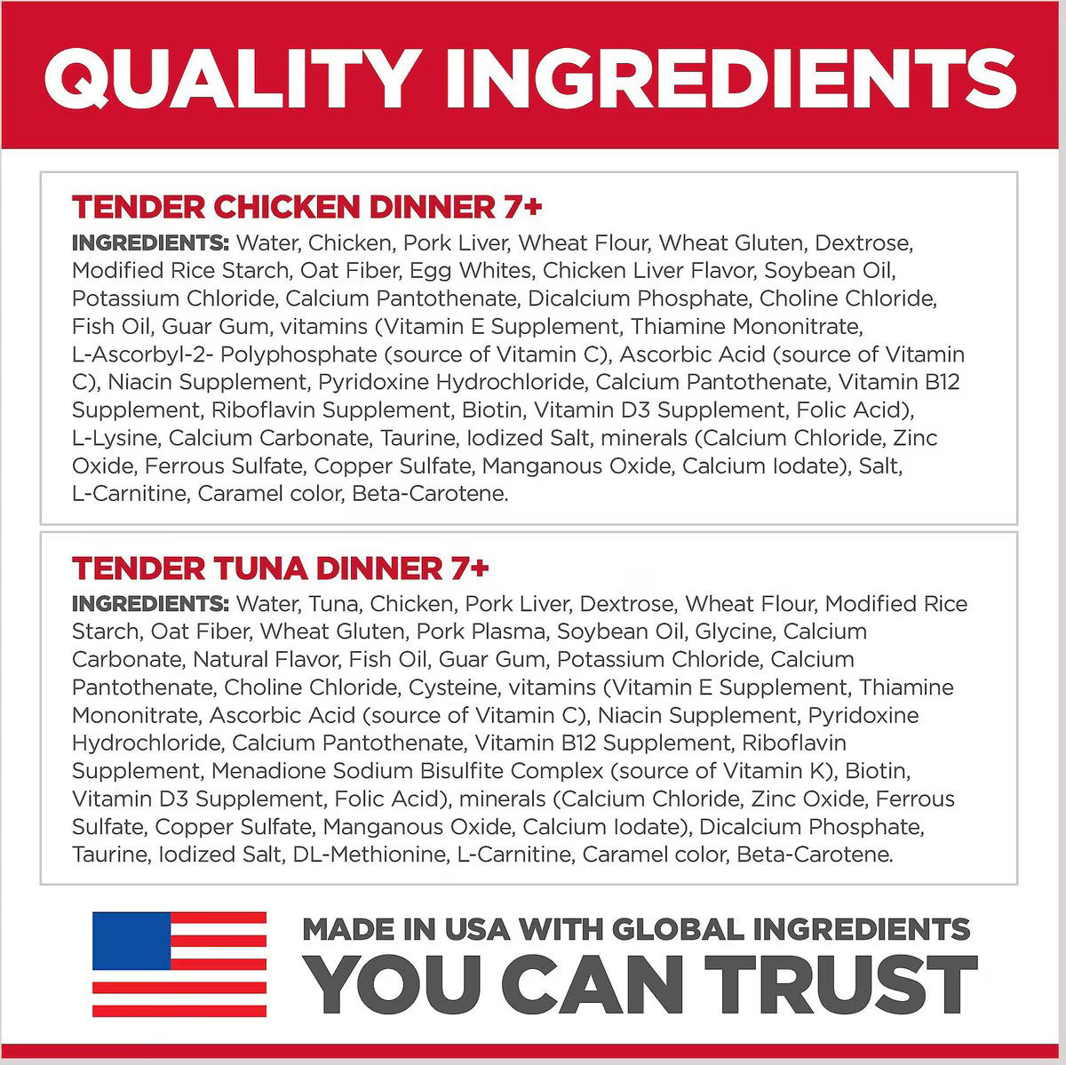 Hill's Science Diet Senior Adult 7+ Tender Dinner Variety Pack Cat Food, 2.8-oz pouch, case of 12