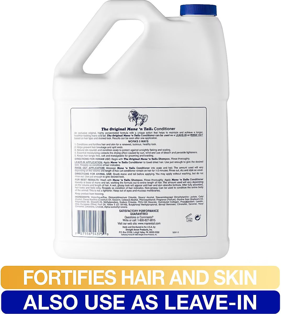Mane 'n Tail Moisturizer & Texturizer Fresh Apple Scent Pet Conditioner, 1-gal bottle